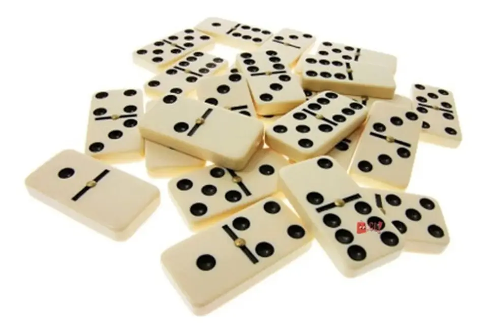 Domino Juego Clásico De 28 Piezas Blancas - Ps 1