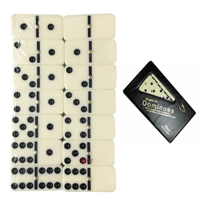 Domino Juego Clásico De 28 Piezas Blancas - Ps 2