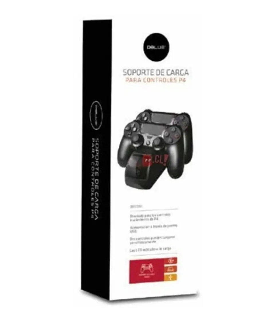 Base Dock De Carga Doble Joystick Ps4 - Ps 3
