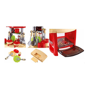 Juguete Set Cocina Con 30 Piezas Con Luz Y Sonido - Ps