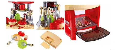 Juguete Set Cocina Con 30 Piezas Con Luz Y Sonido - Ps