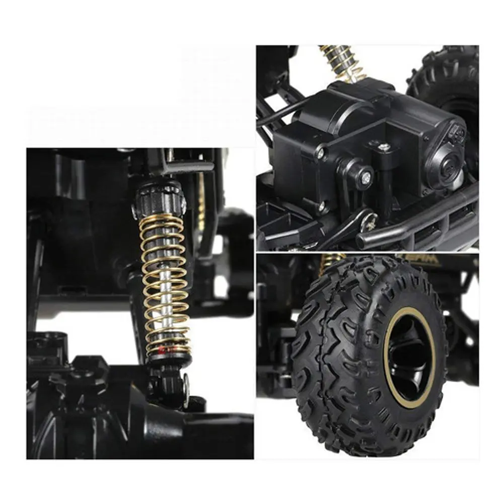 Jeep A Control Remoto Todo Terreno Recargable Negro - Ps 2