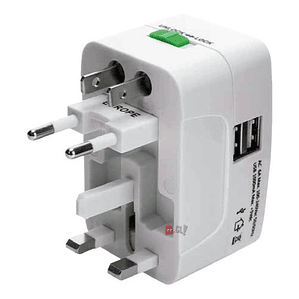 Adaptador Enchufes Universal Multinorma Color Blanco - Ps