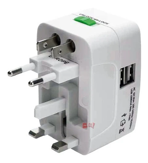 Adaptador Enchufes Universal Multinorma Color Blanco - Ps