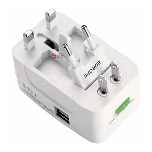 Adaptador Enchufes Universal Multinorma Color Blanco - Ps