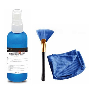 Kit De Limpieza 100ml Para Pantallas Con Paño Y Brocha - Ps
