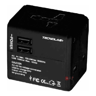 Adaptador Enchufes Universal Multinorma Color Negro - Ps