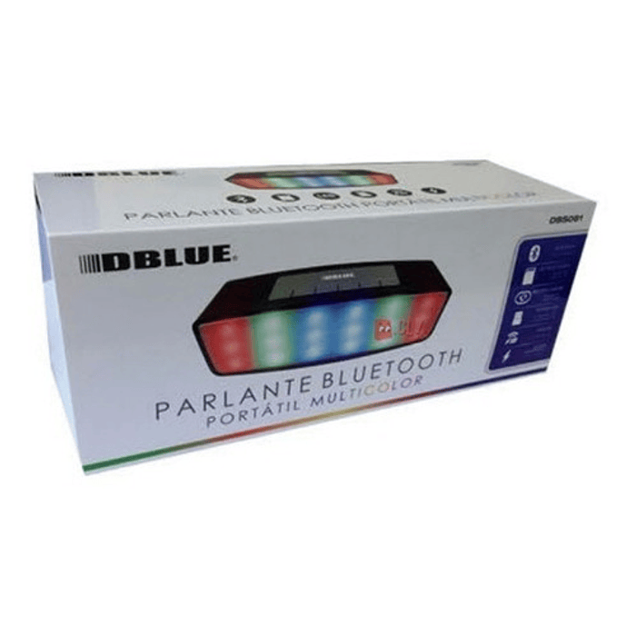 Parlante Bluetooth Portátil Con Iluminación Multicolor - Ps 4