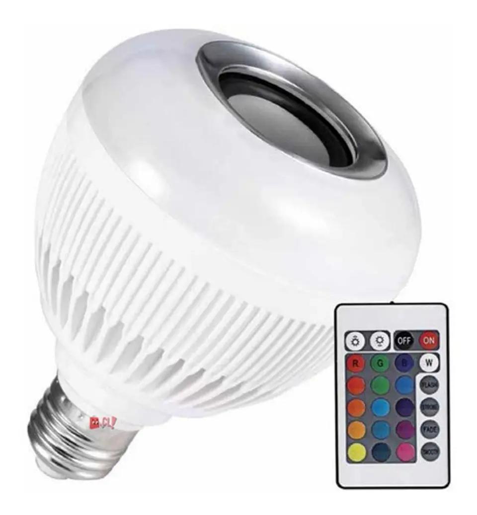 Ampolleta Led Con Parlante Bluetooth 3w Soquete Verde - Ps 1