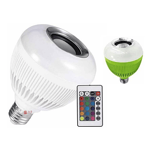 Ampolleta Led Con Parlante Bluetooth 3w Soquete Verde - Ps
