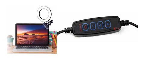 Aro De Luz Led Para Celular Con Control De Luz Y Clip - Ps