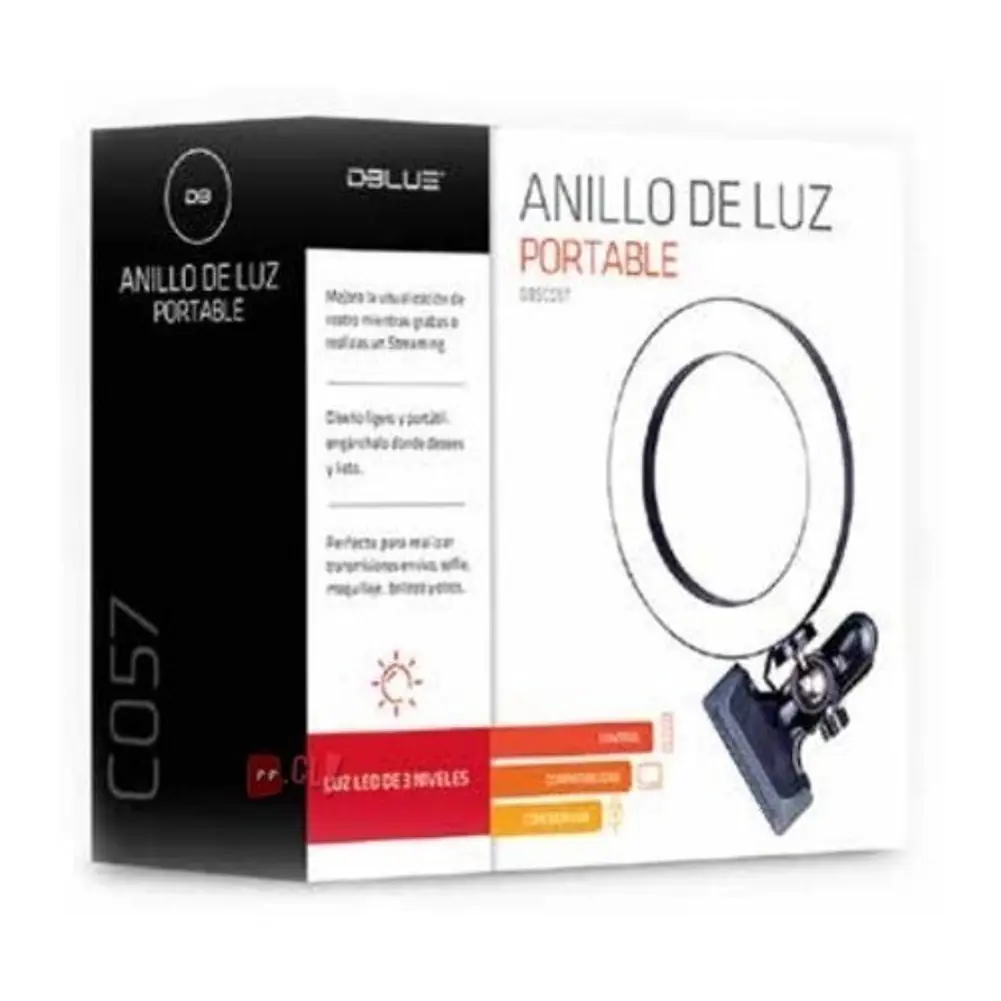 Aro De Luz Led Para Celular Con Control De Luz Y Clip - Ps 3