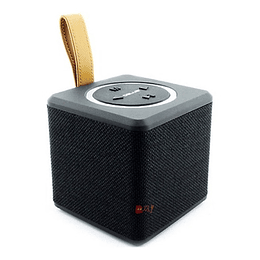 Parlante Bluetooth Portátil Cuadrado 8w Color Negro - Ps