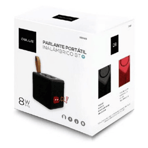 Parlante Bluetooth Portátil Cuadrado 8w Color Negro - Ps