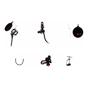 Soporte De Micrófono Y Celular Para Escritorio - Ps