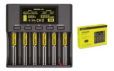 Cargador De Pilas Con Pantalla Digital - Ps