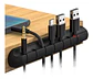 Organizador De Cables Con 7 Ranuras Para Escritorio Pc - Ps - Miniatura 2