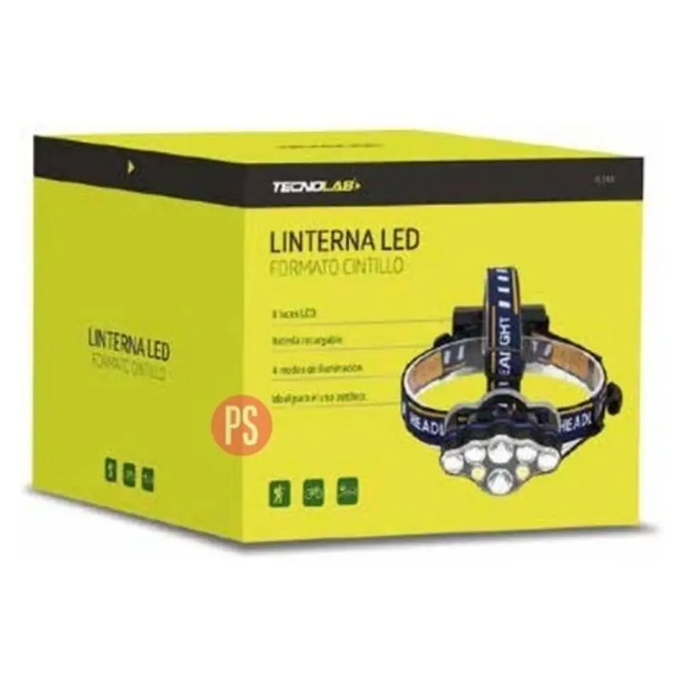 Linterna Led Cabeza 8 Luces Led Recargable - Ps 4