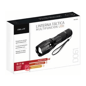 Linterna Led Táctica Con 5 Modos De Iluminación - Ps