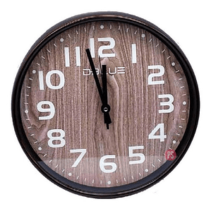 Reloj De Pared 12 Pulgadas Fondo Diseño Madera - Ps