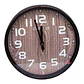 Reloj De Pared 12 Pulgadas Fondo Diseño Madera - Ps - Miniatura 1
