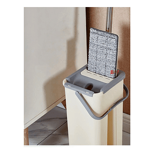 Trapeador Mopa Plana Con Balde Escurridor - Ps