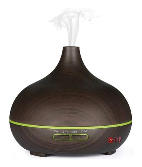 Humidificador Y Difusor De Aromas 300ml Madera Oscuro - Ps