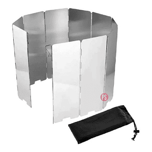 Protector De Viento 65x22cm Para Cocinilla Camping - Ps