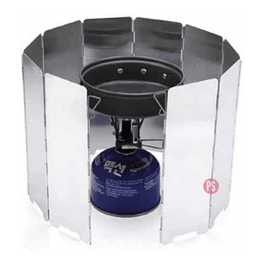 Protector De Viento 65x22cm Para Cocinilla Camping - Ps