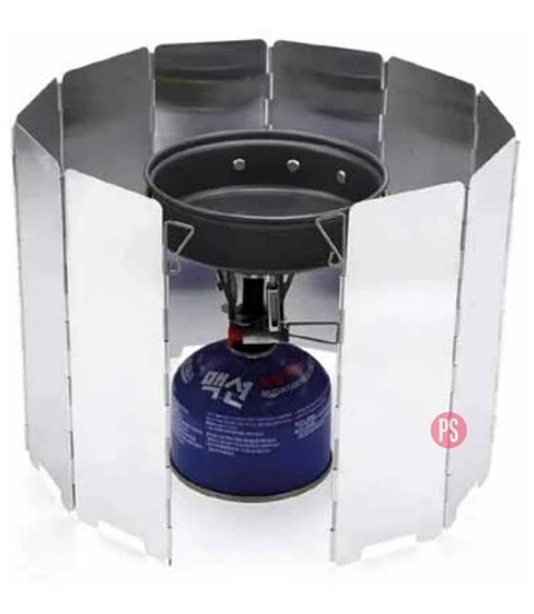 Protector De Viento 65x22cm Para Cocinilla Camping - Ps