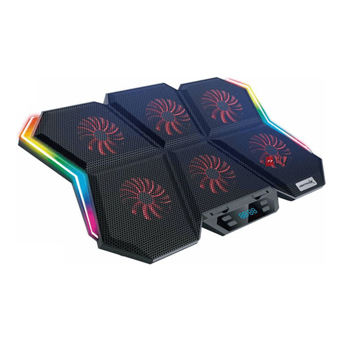 Base 6 Ventiladores Notebook Gamer Pro Reptilex - Ps 1