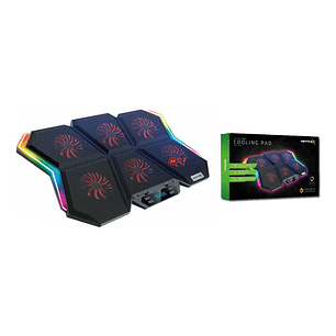 Base 6 Ventiladores Notebook Gamer Pro Reptilex - Ps