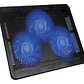 Base 3 Ventiladores Notebook Gamer Led Azul - Ps - Miniatura 1