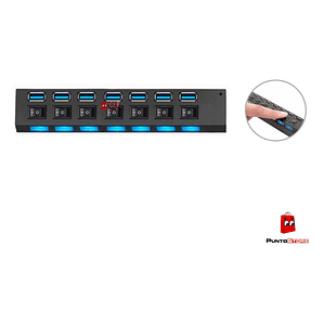 Hub Usb 7 Puertos Con Interruptores Independientes - Ps