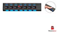 Hub Usb 7 Puertos Con Interruptores Independientes - Ps - Miniatura 1