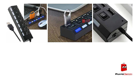 Hub Usb 7 Puertos Con Interruptores Independientes - Ps