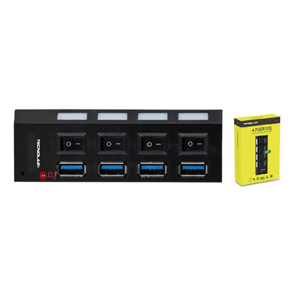 Hub Usb 4 Puertos 3.0 Interruptor Encendido - Ps 2