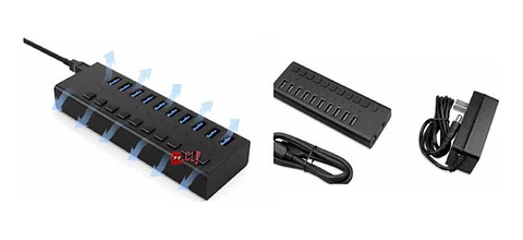 Hub Usb 10 Puertos 3.0 Ultra Veloz - Ps