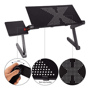 Mesa Notebook Ajustable Ventilador Y Soporte Mouse - Ps