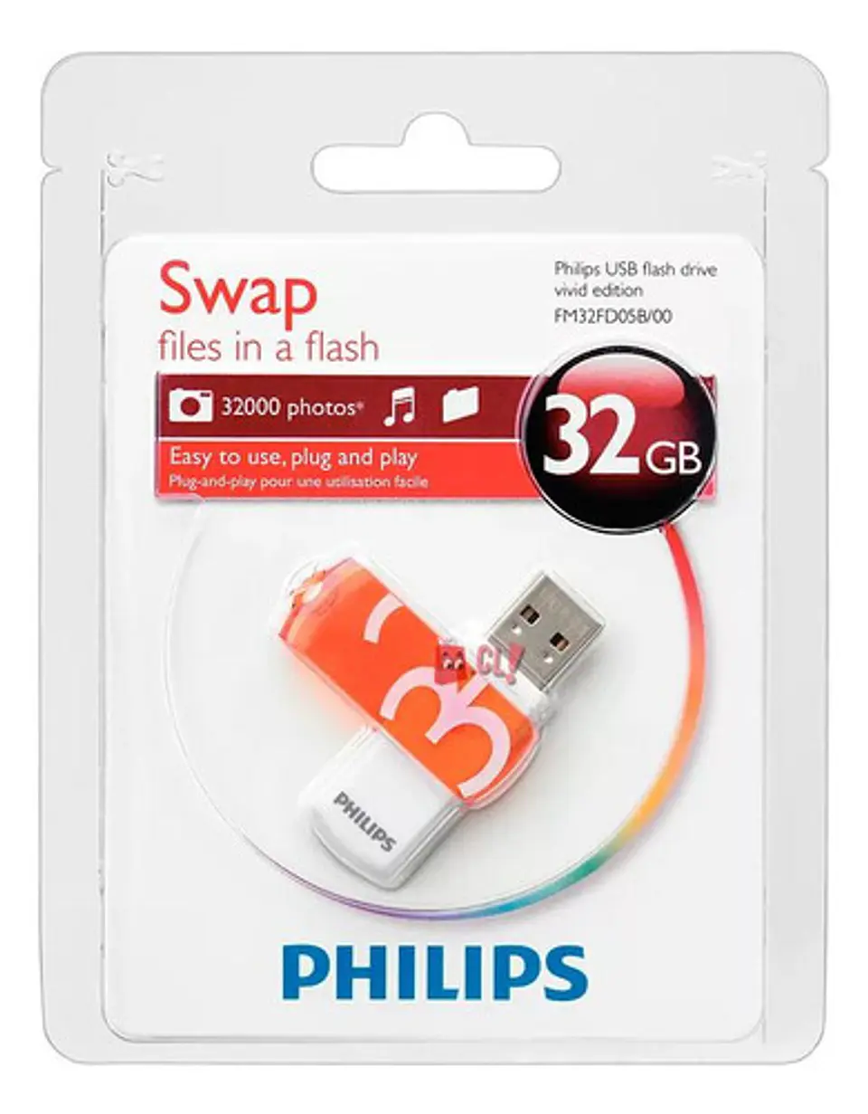 Pendrive 32gb Philips Vivid - Ps 2