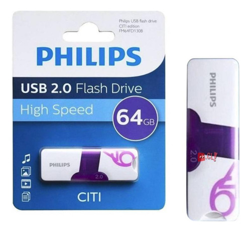 Pendrive 64gb Philips Citi - Ps