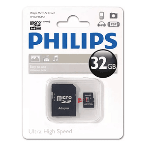 Tarjeta Microsdhc Philips 32gb - Ps