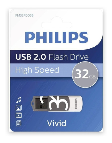 Pendrive Philips 32 Gb Usb 2.0 - PS