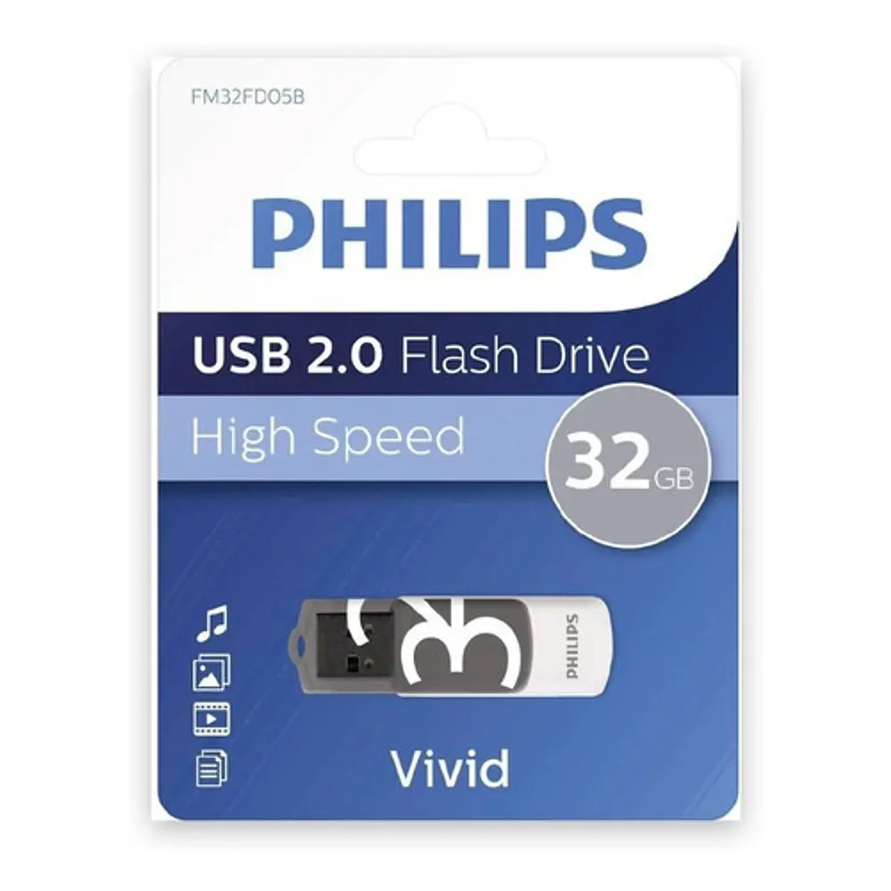 Pendrive Philips 32 Gb Usb 2.0 - PS 1