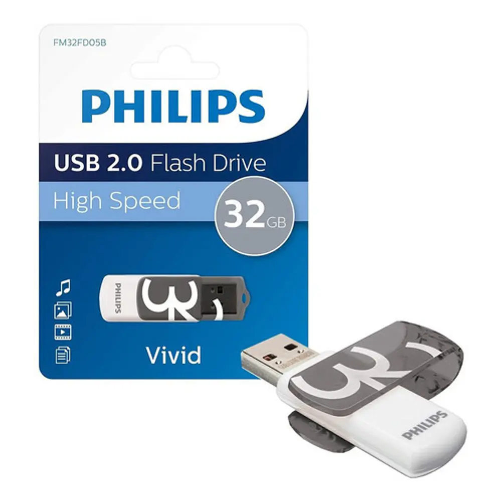 Pendrive Philips 32 Gb Usb 2.0 - PS 2