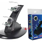 Cargador Base Dock Dual Para Controles Ps4 - Ps - Miniatura 2