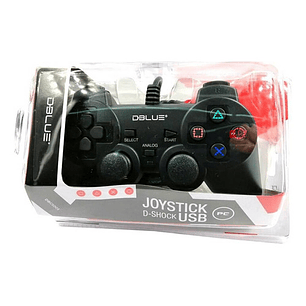 Joystick Usb Pc Con Vibración Color Negro - Ps