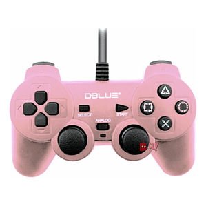 Joystick Usb Pc Con Vibración Color Rosado - Ps
