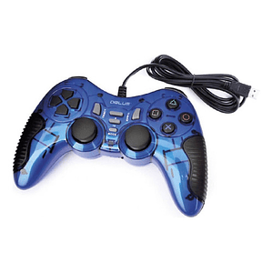 Joystick D-shock Usb Para Pc Color Azul - Ps