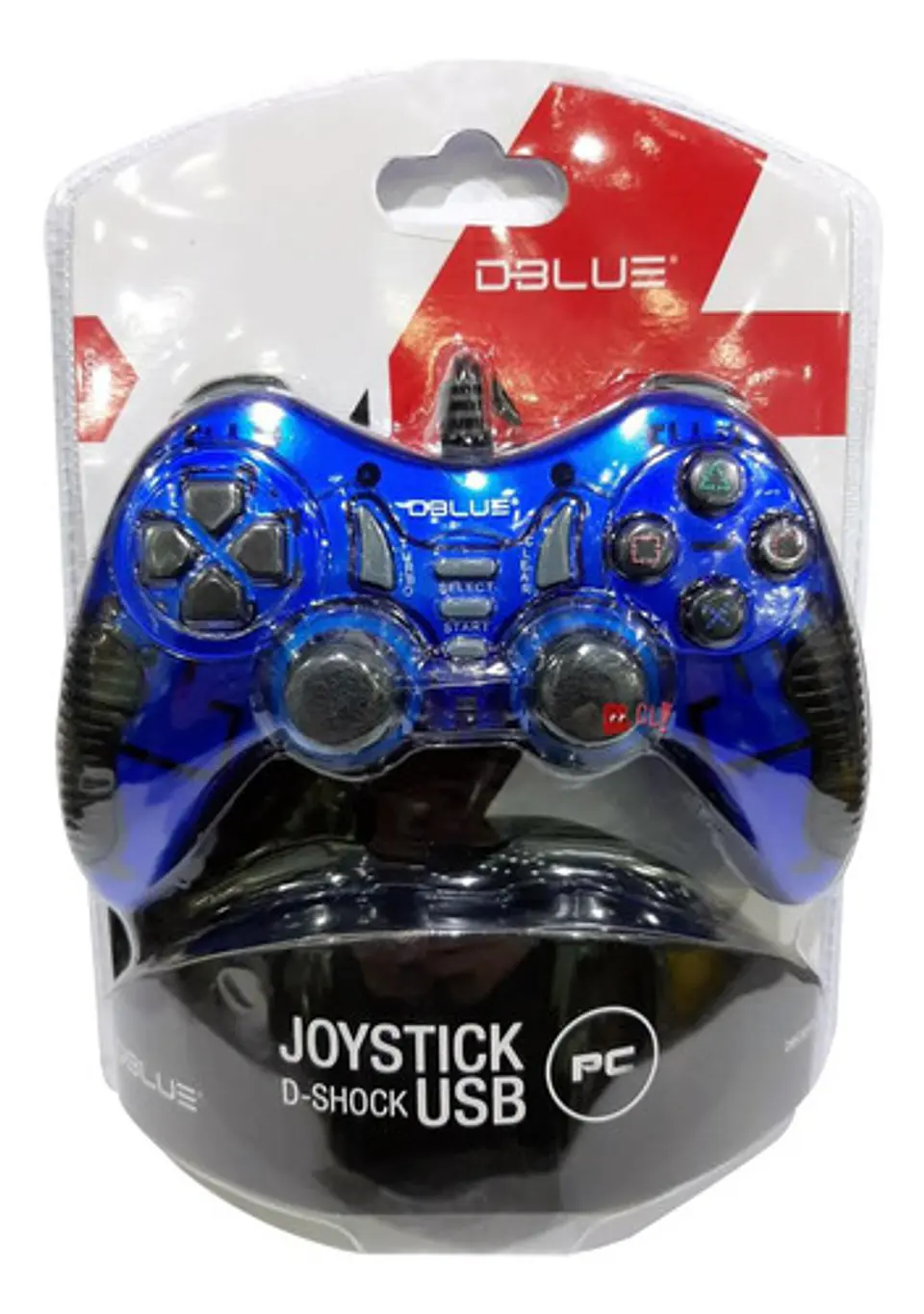 Joystick D-shock Usb Para Pc Color Azul - Ps 3